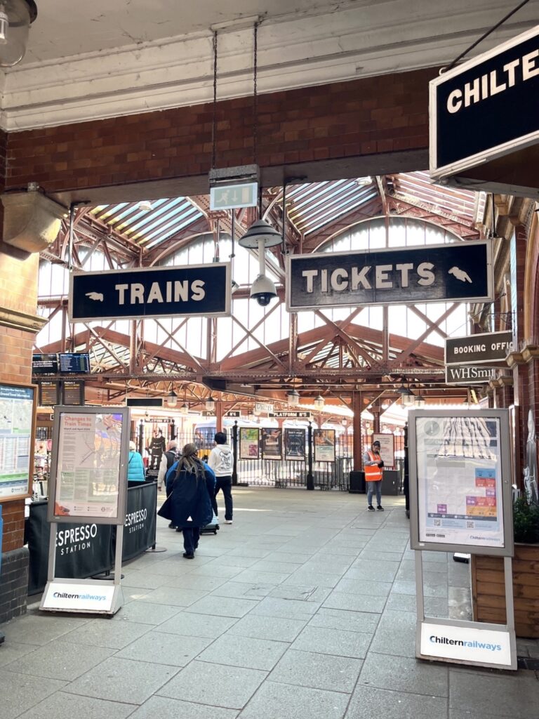 The lovely train station in Birmingham